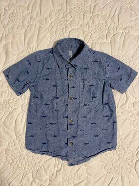Children's Place toddler boys button down shirt SIZE 4T